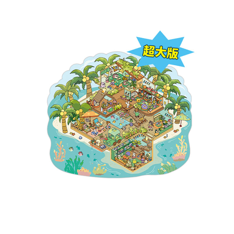 Wholesale 3D Mini Scene Corner Series Cute Landscaping Stickers